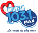 CKOD-FM 103.1 "MAX 103 FM"  Salaberry-de-Valleyfield, QC